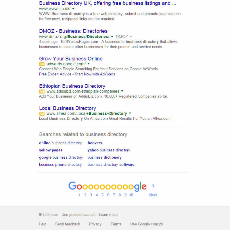 1MillionBusinesses ranking in the SERPs now!